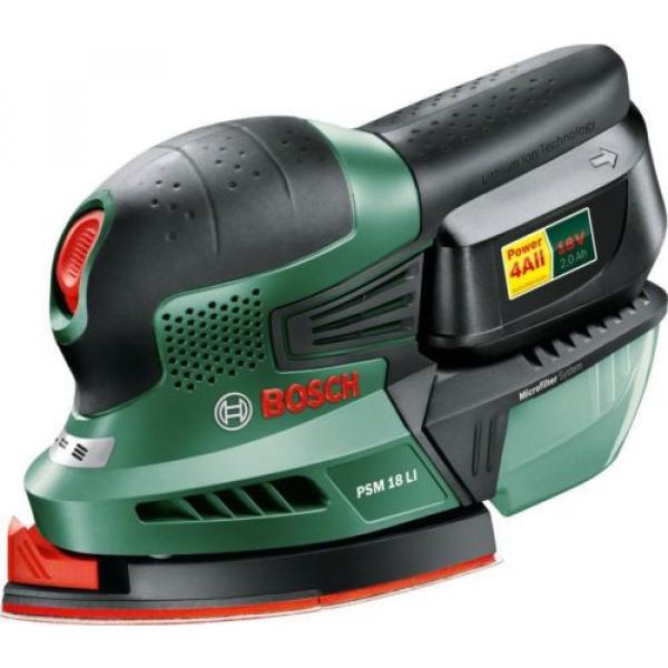 Bosch PSM 18 LI Cordless Lithium-Ion Multi-Sander (1 x 18 V Battery, 2.0 Ah) #1 image