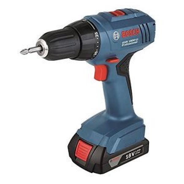 BOSCH Trapano Avvitatore Gsr 1800 Valigetta con 2 batterie #1 image