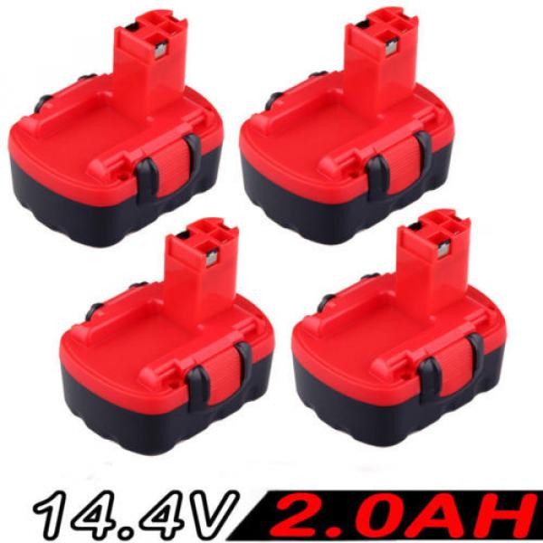 4x 14.4V 2.0AH Battery For Bosch BAT038 BAT040 BAT140 2607335276, 2607335533 #1 image