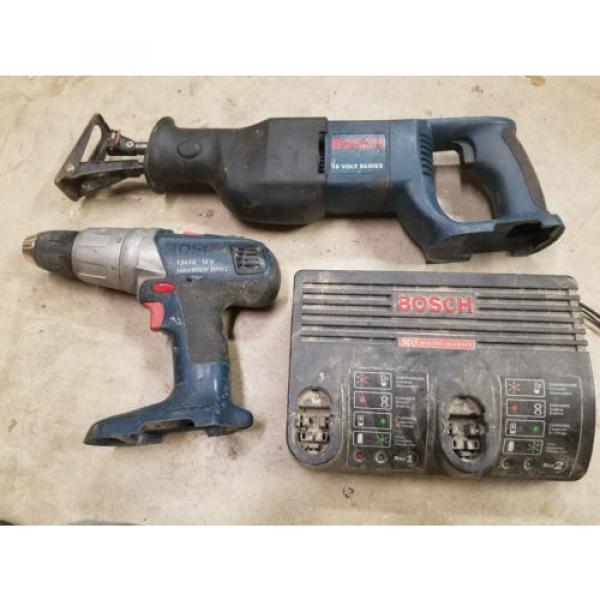 Bosch reciprocating saw sawzall &amp; hammer drill 18v cordless #1 image