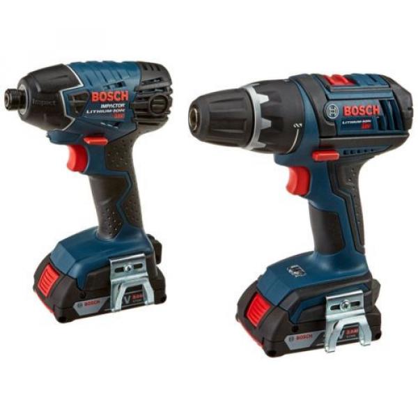 Bosch CLPK232-181 18V 2-Tool Combo Kit (1/2” Compact Tough Drill/Driver &amp; Impa #2 image