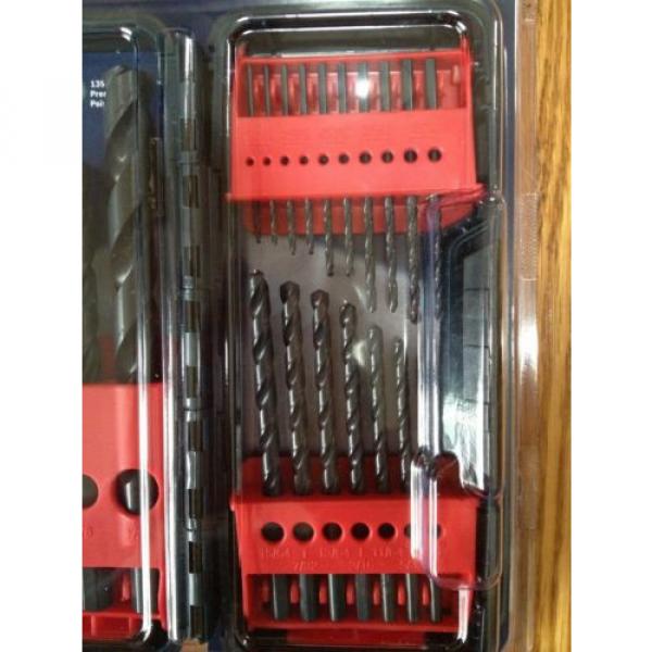 BOSCH 21-PC BLACK OXIDE TWIST DRILL BIT SET WITH CASE NEW #5 image