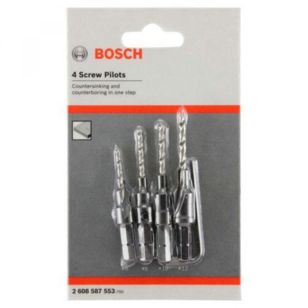 Bosch Screw Pilot Drill Bit Set 4pc #1 image