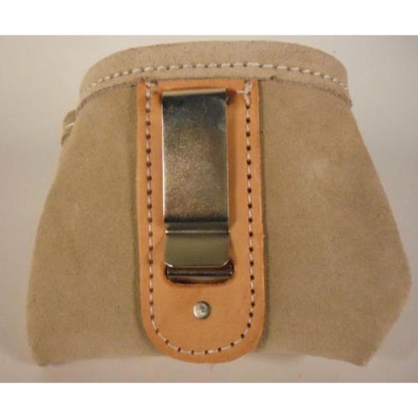 BOSCH  Heavy Duty Beige Suede Leather Nail &amp; Small Tools Pouch BO-039-CN #2 image