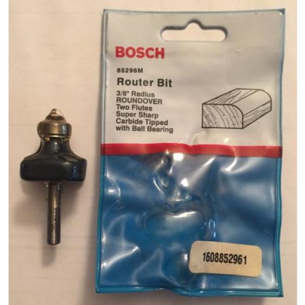 NEW BOSCH 3/8&#034; RADIUS ROUNDOVER 2 FLUTES CARBIDE TIPPED ROUTER BIT 85296M USA #1 image