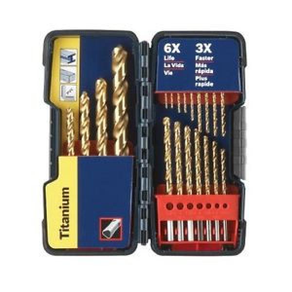 Bosch 21-Piece Titanium Coating Twist Drill Bit Set w/ Plastic Case Hand Tool NE #1 image