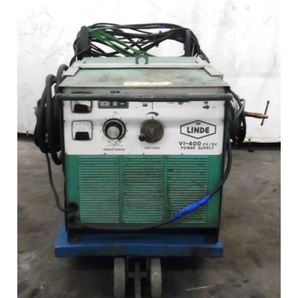 UNION CARBIDE LINDE VI-400 CV/Dc POWER SUPPLY, LINCOLN LN-7 WIRE FEEDER #1 image