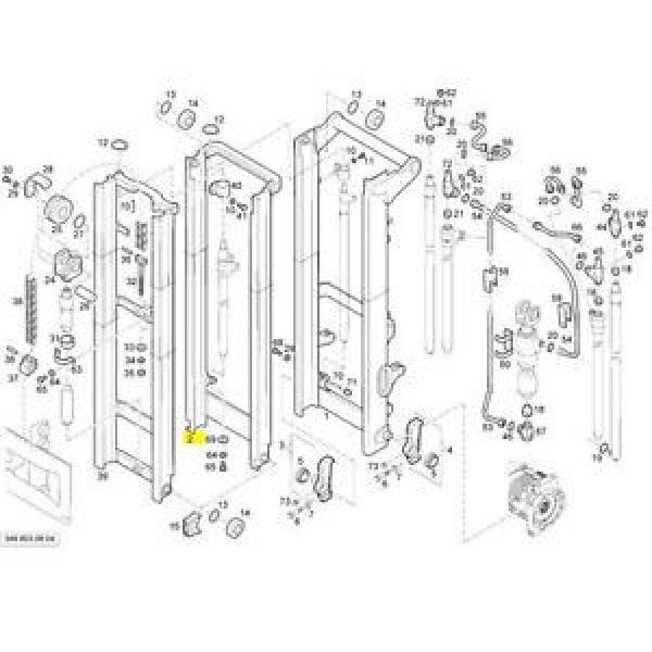 Linde Center rail - Lift mast central assy 4775HH #1 image