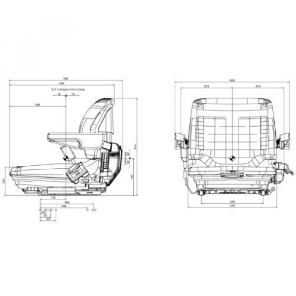 Grammer Sede del carrello elevatore Sedile macchina adatto a Linde MSG20 Stoffa #2 image