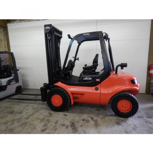 2000 LINDE H45D 10000 LB DIESEL FORKLIFT PNEUMATIC 108/225 3 STAGE MAST 3856 #2 image