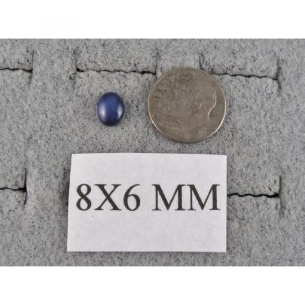 LINDE LINDY CORNFLOWER BLUE STAR SAPPHIRE CREATED 925 SS SINGLE STUD EARRING #2 image