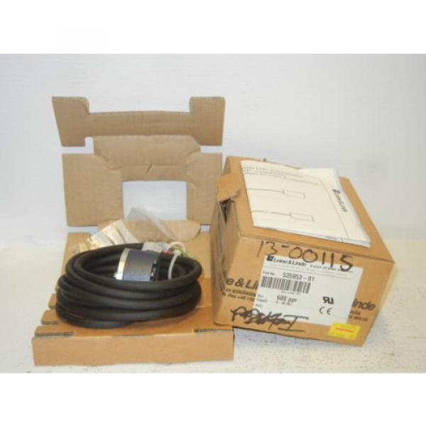 LEINE &amp; LINDE 535953-01 NEW ENCODER RHI 593 9-30 VDC 600 PPR HTL 53595301 #1 image