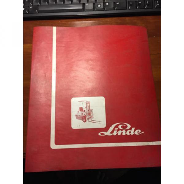 LINDE FORK TRUCK SPARE PARTS BOOK ELECTRIC FORK LIFT E20 E25 E30 #1 image