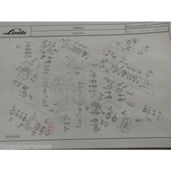 Ölsimmerring AS 65x85x12P80 für Linde Stapler Hersteller Nr. 0009280341 Dichtung #3 image