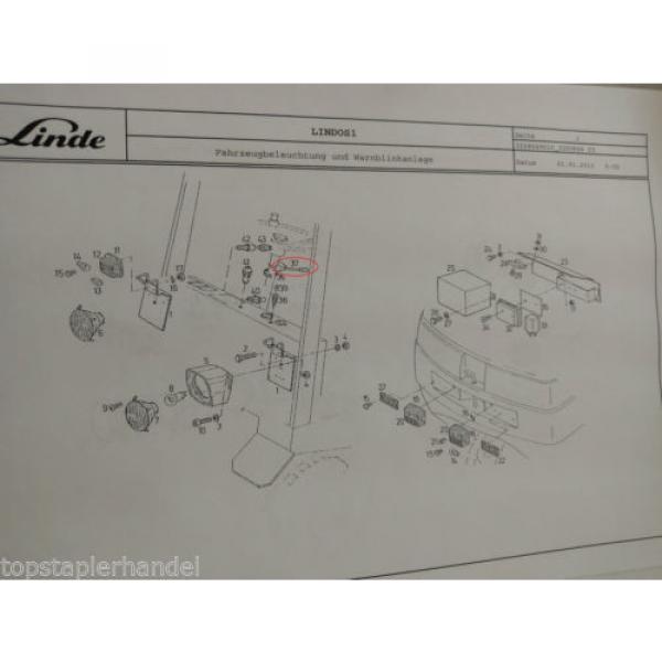 Deviosgancio sterzo Interruttore Linde no. 0009732612 Tipo E20/25/30 H12/15 BR #2 image