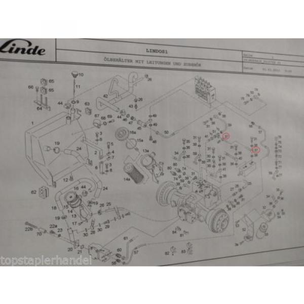 Tuyau flexible Linde No. 0009572584 Type H20/25/30/35-03 BR 351-03 #2 image