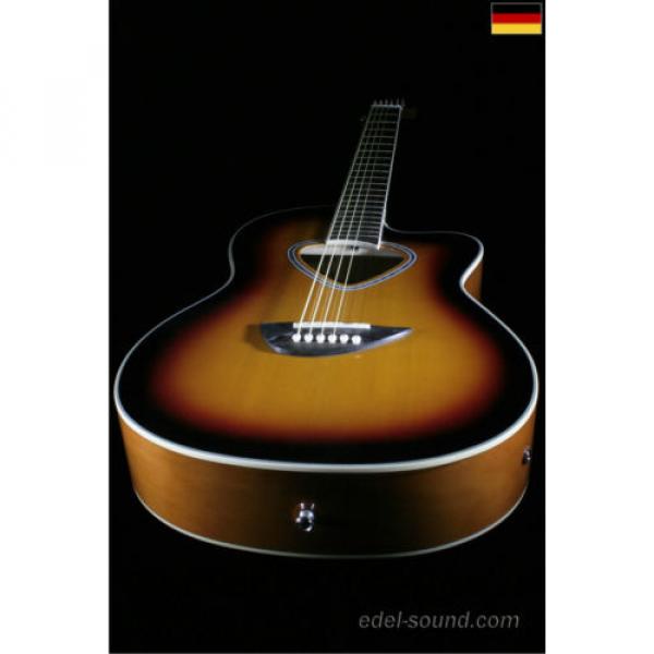 40` Westerngitarre Luisa sunburst, breiter Hals, Decke Fichte Korp. Linde Cut EQ #4 image