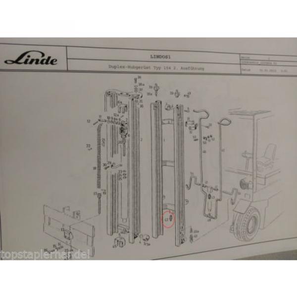 Válvula Presión positiva Flujo Linde Nº 0009442339 Tipo E20/25/30 H20/25/30 etc. #3 image