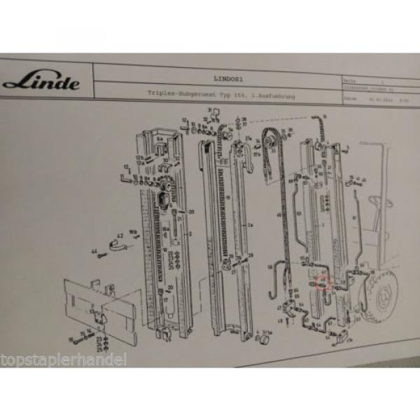 Valve Overpressure Flow Linde no. 0009442339 Type E20/25/30 H20/25/30 etc #4 image