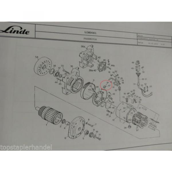 Balai En Charbon Moteur De Traction Linde No. 0009718177 Type E12/14/15/16/18-02 #3 image