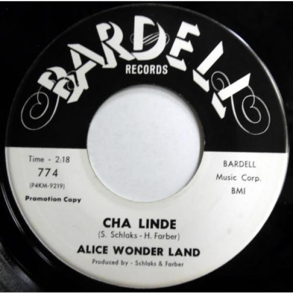 ALICE WONDER LAND 45 He&#039;s Mine / Cha Linde PROMO Girl Group TEEN w4948 #2 image