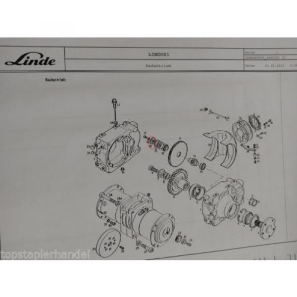 Coperchio Ruote motrici Linde no. 009182042 Tipo E16/12/15/16 H12 BR 322,324, #3 image