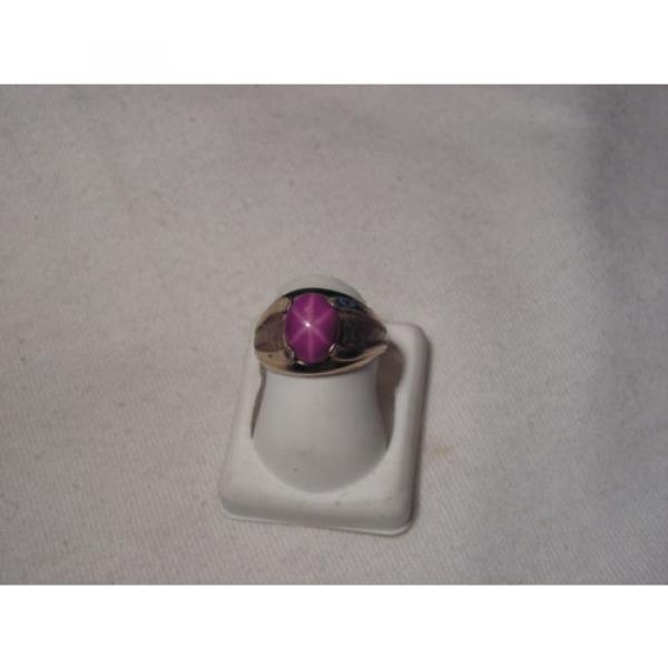 ..Vintage Man&#039;s/Men&#039;s 10K Gold Filled,Linde/Lindy Ruby Star Sapphire Ring,Size 7 #1 image