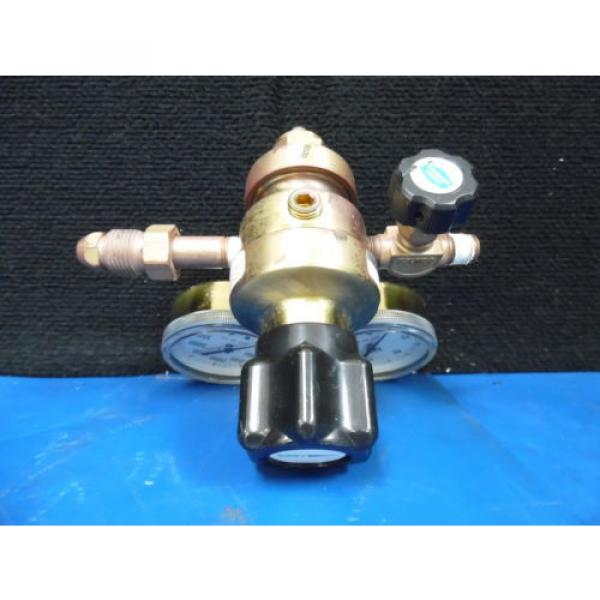 LINDE UNION CARBINE PRESSURE REGULATOR WITH U.S. GUAGES 0-100 TO 0-4000 PSI #4 image