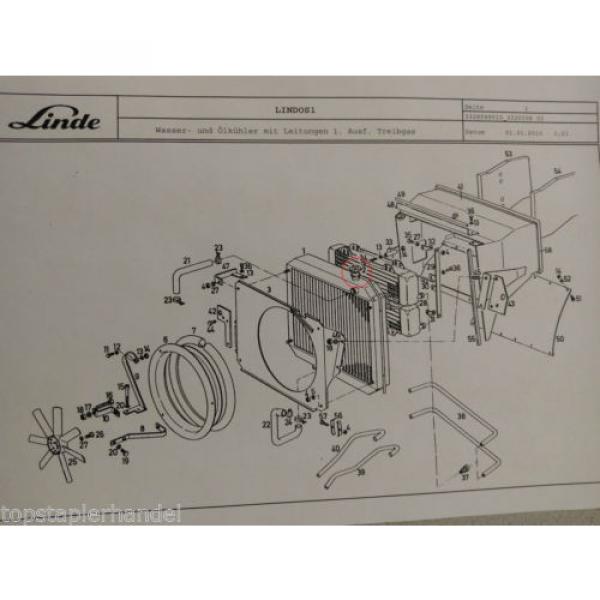 Bouchon de radiateur Linde 0009184606 H12/15 H20/25/30/35/40 BR 330,331,332 #4 image