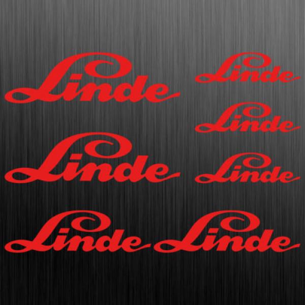 Linde old sticker forklift 7 Pieces #4 image