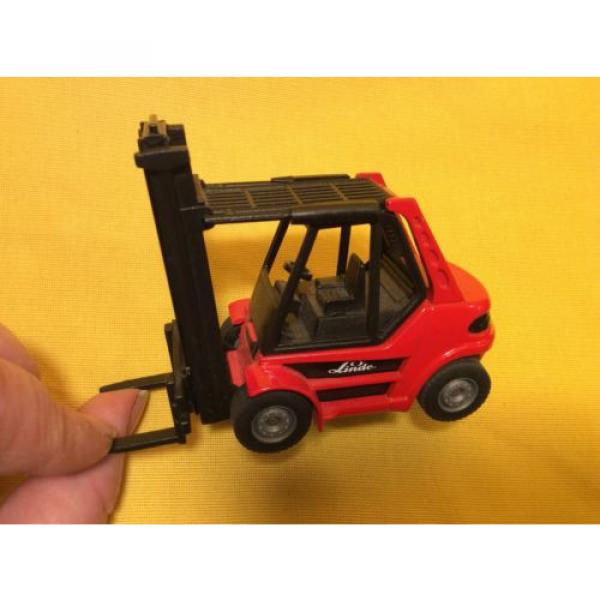 2619 Linde Siku Metall Super 1:50 H 80 Gabelstapler Forklift Truck + 2 Paletten #3 image