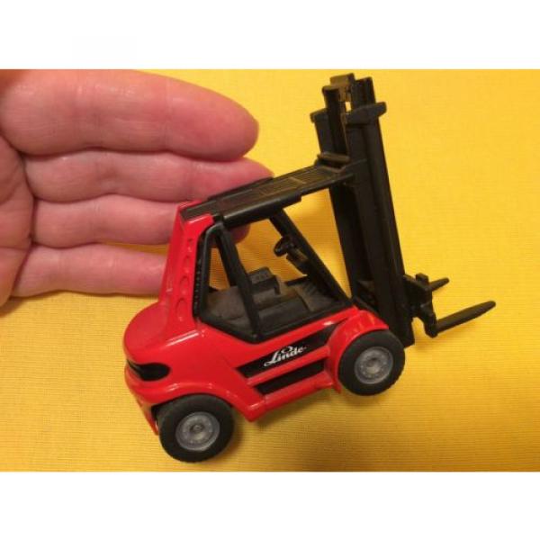 2619 Linde Siku Metall Super 1:50 H 80 Gabelstapler Forklift Truck + 2 Paletten #4 image