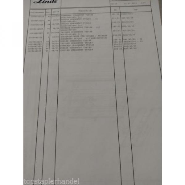 Valve Overpressure Flow Linde no. 0009442329 at almost all Type see list #7 image