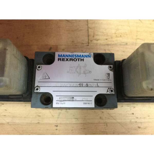 MANNESMANN REXROTH HYDRAULIC DIRECTIONAL VALVE 4WE6D531OFAW110-60N74L  Origin #2 image