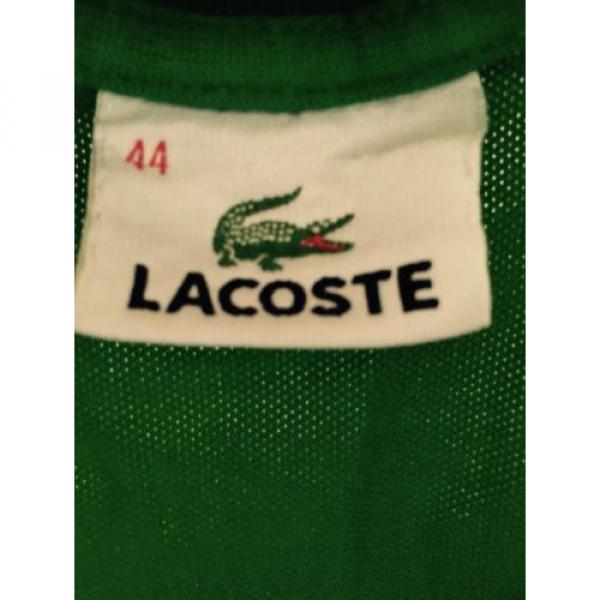 Lacoste Poloshirt Größe 44 Linde German Masters Tunier Stick Top ZUSTAND SELTEN #4 image