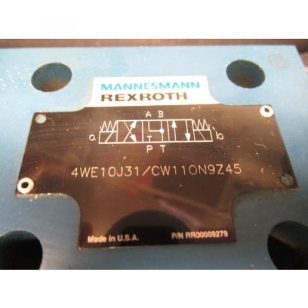 REXROTH SOLENOID VALVE 4WE10J31/CW110N9Z45 4WE10J31CW110N9Z45 #4 image