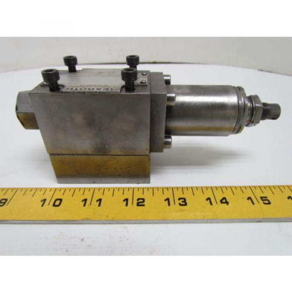 Rexroth DR6DP2-41/75Y Flow Control Valve Hydraulic W/AG 17112 Manifold #1 image