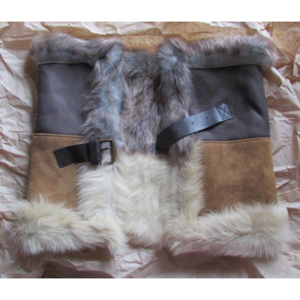 NEW UGG Scarf Linde Snood Sheepskin Shearling $600 retail #3 image