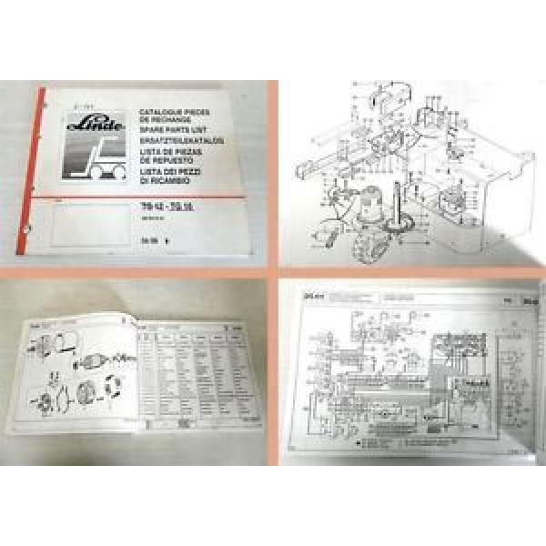 Ersatzeilkatalog Linde TG16 Stapler Ersatzteilliste 1988 Spare Parts List #1 image