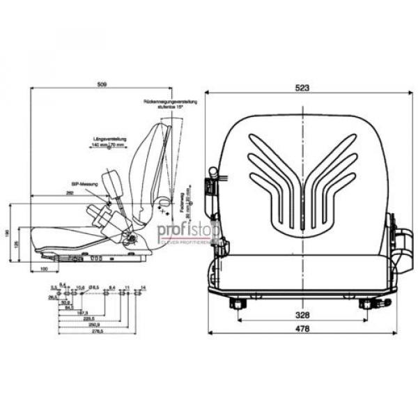 Grammer B12 interruptor Pvc 1127771 asiento elevadora Linde Still Hyster Clark #2 image