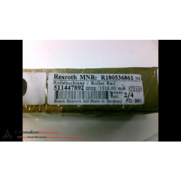 REXROTH R180536861 ROLLER RAIL, 1316MM LENGTH, 35MM OVERALL WIDTH, Origin #194523 #3 image