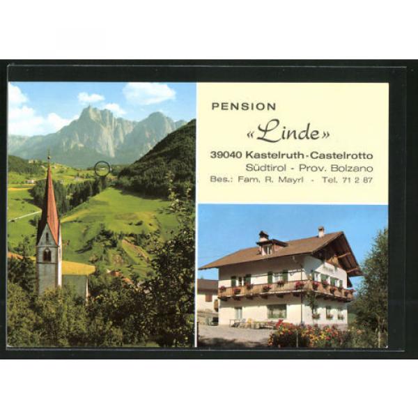 tolle AK Kastelruth / Castelrotto, Pension Linde #1 image