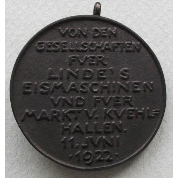 GERMANY MEDAL KARL LINDE 1922 44MM, 45G    *mc 315 #2 image