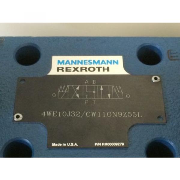 MANNESMANN REXROTH HYDRAULIC DIRECTIONAL VALVE 4WE10J32/CW110N9Z55L RR00009279 #2 image