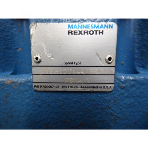 Origin REXROTH DIRECTIONAL VALVE # 4WEH10UA44/6EW110N9K4/V #3 image