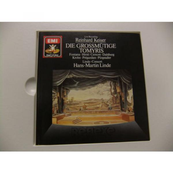 R Keiser Die Grossmutige Tomyris Hans-Martin Linde 1988 NM 2LP Box EMI 749466 #3 image