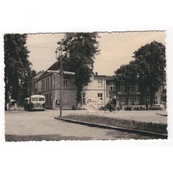 21/290 FOTO RÖBEL STADTGARTEN BUS MOTORRAD GASTHOF ZUR LINDE FAHRRAD WERBUNG DDR #1 image