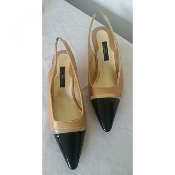 Susan van der Linde Marguerite Camel Leather Slingback Heel -39 1/2 Retail $695 #12 image