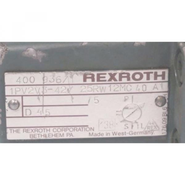 Origin REXROTH 1PV2V3-42/25RW12MC40A1 HYDRAULIC pumps #4 image