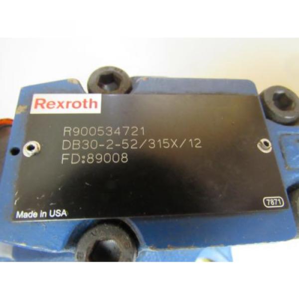 Origin REXROTH HYDRAULIC VALVE DB30-2-52/315X/12 DB30252315X12 R900534721 FD:89008 #5 image